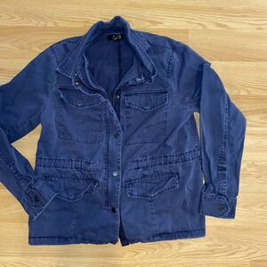 A.N.A. A New Approach Anorak Jacket Blue Medium